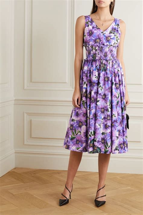 dolce gabbana purple dress